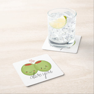 Posavasos Cuadrado De Papel ¡Viva usted!