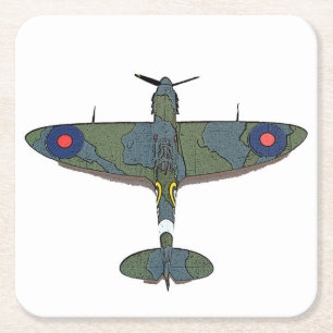 Posavasos Cuadrado De Papel Vuelo de 5 copas