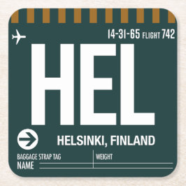 Posavasos Cuadrado De Papel WanderTag Copos de papel