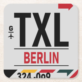 Posavasos Cuadrado De Papel WanderTag Copos de papel