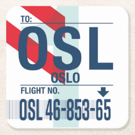 Posavasos Cuadrado De Papel WanderTag Copos de papel