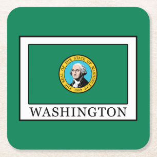 Posavasos Cuadrado De Papel Washington