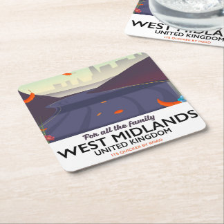 Posavasos Cuadrado De Papel West Midlands, Reino Unido