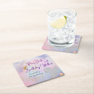 Posavasos Cuadrado De Papel Whimsical Fairy Chica