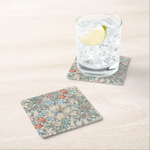 Posavasos Cuadrado De Papel William Morris Lily Arte Nuevo Cuadrado Papel Cost