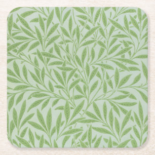 Posavasos Cuadrado De Papel William Morris Sauce Clásico Verde