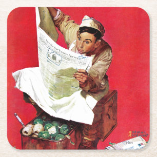 Posavasos Cuadrado De Papel Willie Gillis en K.P
