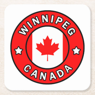 Posavasos Cuadrado De Papel Winnipeg Canada