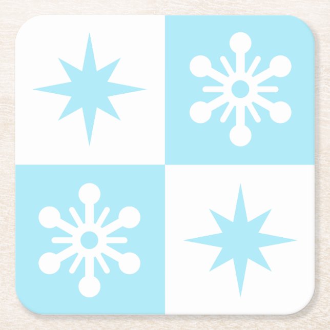 Posavasos Cuadrado De Papel Winter  (Anverso)