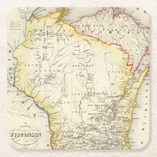 Posavasos Cuadrado De Papel Wisconsin 6