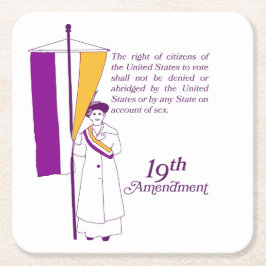 Posavasos Cuadrado De Papel Women's Suffrage