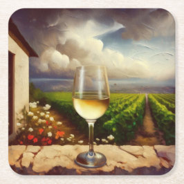 Posavasos Cuadrado De Papel World Location Coasters / Riviera Francesa 02