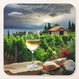 Posavasos Cuadrado De Papel World Locations Coasters / Riviera Francesa 03