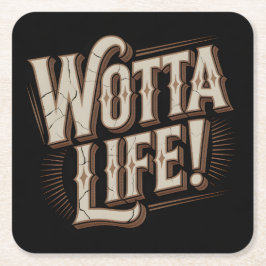 Posavasos Cuadrado De Papel Wotta Life Coasters