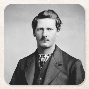 Posavasos Cuadrado De Papel Wyatt Earp: Lawman, Gunfighter, guardián de Saloon