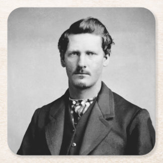 Posavasos Cuadrado De Papel Wyatt Earp: Lawman, Gunfighter, guardián de Saloon