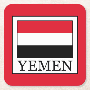 Posavasos Cuadrado De Papel Yemen
