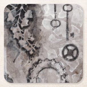 Posavasos Cuadrado De Papel Yuxtaposición II