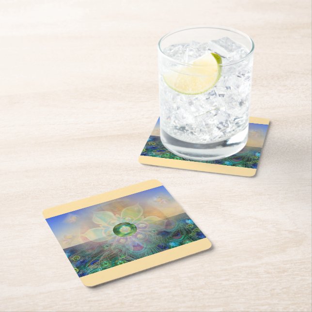 Posavasos Cuadrado De Papel Zauber - (In situ)