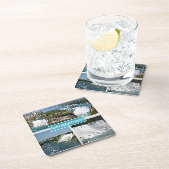 Posavasos Cuadrado De Papel zCA012 NIAGARA FALLS from Rainbow bridge,