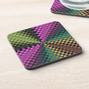 Posavasos Cuadrados de arcoiris