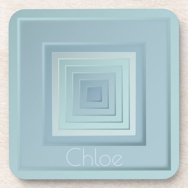 Posavasos Cuadrados geométricos inspirados en la cosecha (Frente)