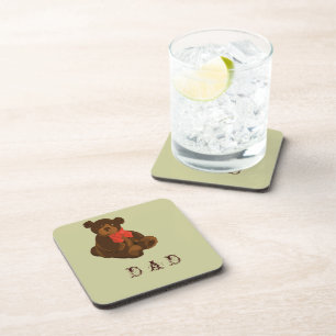 Posavasos Cuadridículamente osos maestros de baile