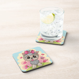 Posavasos Cuadros Glossy Glossy Set de Beber-Regalos