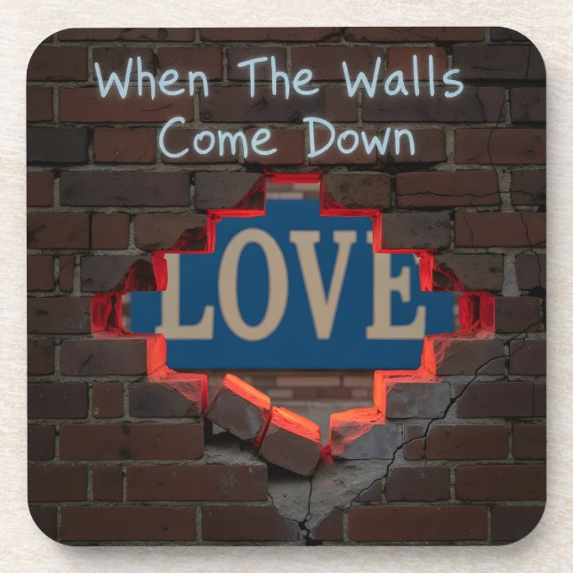 Posavasos Cuando bajan las paredes (Frente)