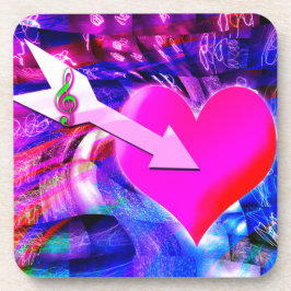 Posavasos Cuando la flecha musical apunta al corazón