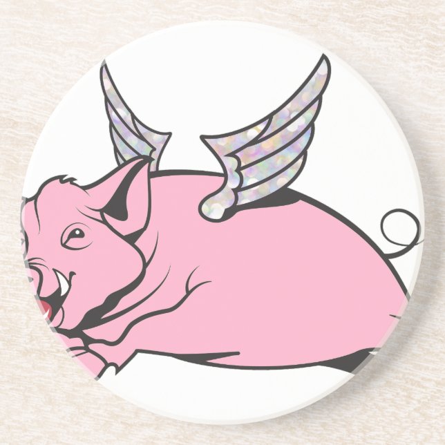 Posavasos cuando vuelan los cerdos (Frente)