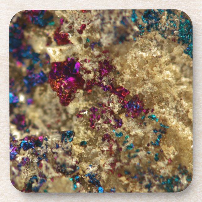 Posavasos Cuarzo pulido de aceite de oro (Frente)