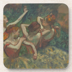 Posavasos Cuatro bailarinas, pintura impresionista, Edgar De