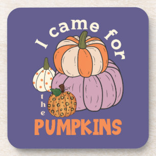 Posavasos Cuatro calabazas divertidas caen