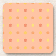 Cuatro esquinas Peach Yellow Tiled Pattern