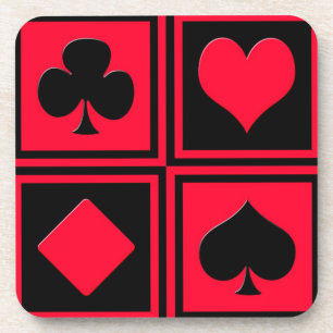 Posavasos Cuatro trajes de cartas