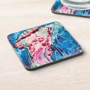 Posavasos Cubierta acuática de gelatina arte oceánico