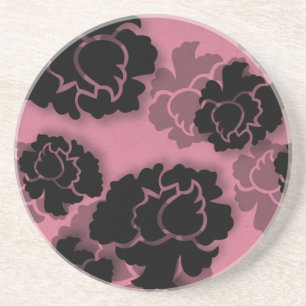Posavasos Cubierta de decaveración floral poco entusiasta, r