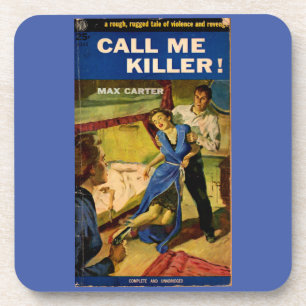 Posavasos Cubierta de ficción de pulpa Call Me Killer