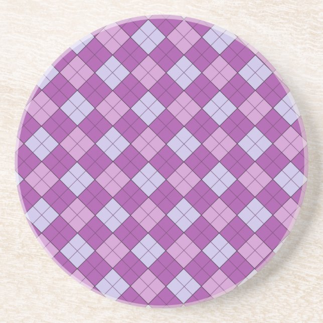 Posavasos Cubierta de plástico morado (Frente)