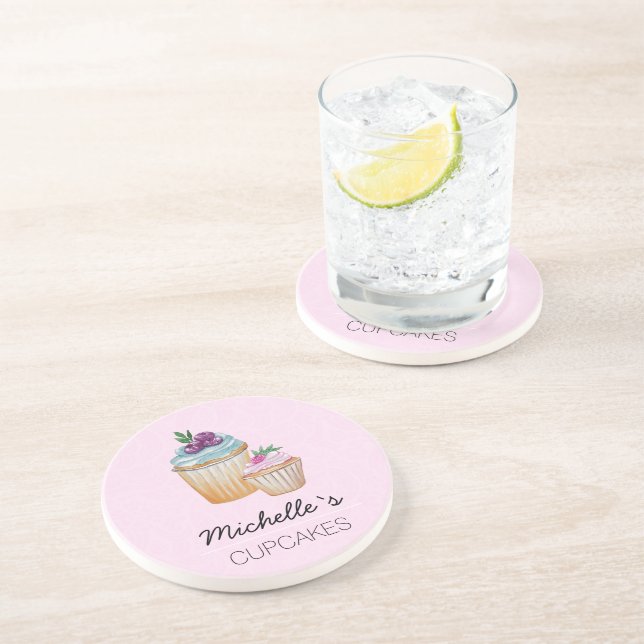 Posavasos Cubierta De Taza Y Frutas (Lado)