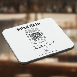 Posavasos Cubo de propinas virtual, aplicación de pago con c