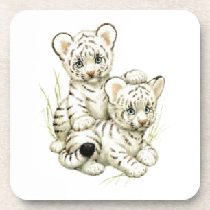 Posavasos Cubos de tigre de nieve