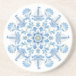 Posavasos Cuenco de arte popular ucraniano de pintura de Tav