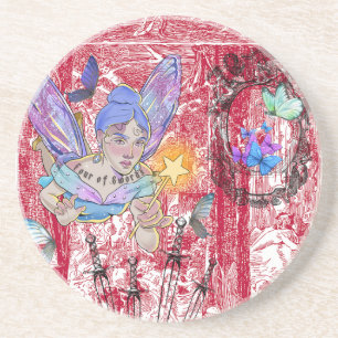 Posavasos Cuento de hadas del ángulo de deseo de tarot Mikit