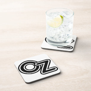 Posavasos Cuento de Hadas Vintage en Blanco y Negro del Mago