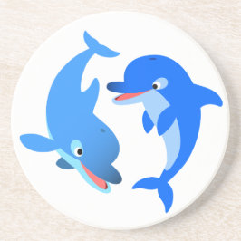 Posavasos Cuesta Jugando Personalizado Delfines Monstruo
