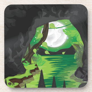 Posavasos Cueva de la selva profunda