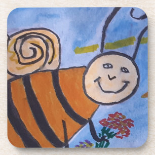 Posavasos Cuidada Abeja de Plástico Duro