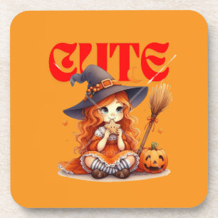 Posavasos Cuidada Bruja Halloween Duro Plastic Coaster